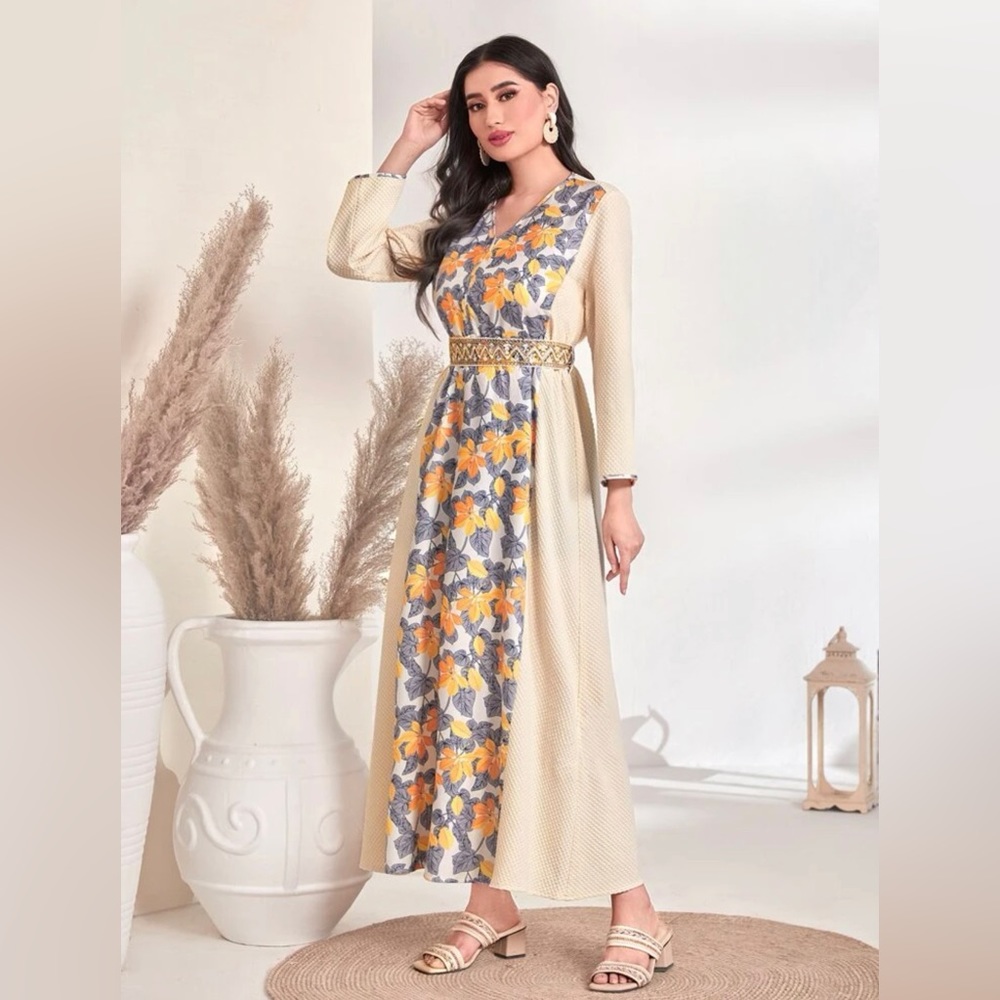 Floral Print Multi-Color Dress - Picture 4 of 12